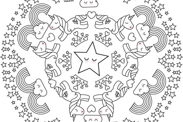 mandala unicornio PDF