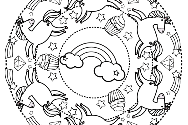 mandala unicornio pdf