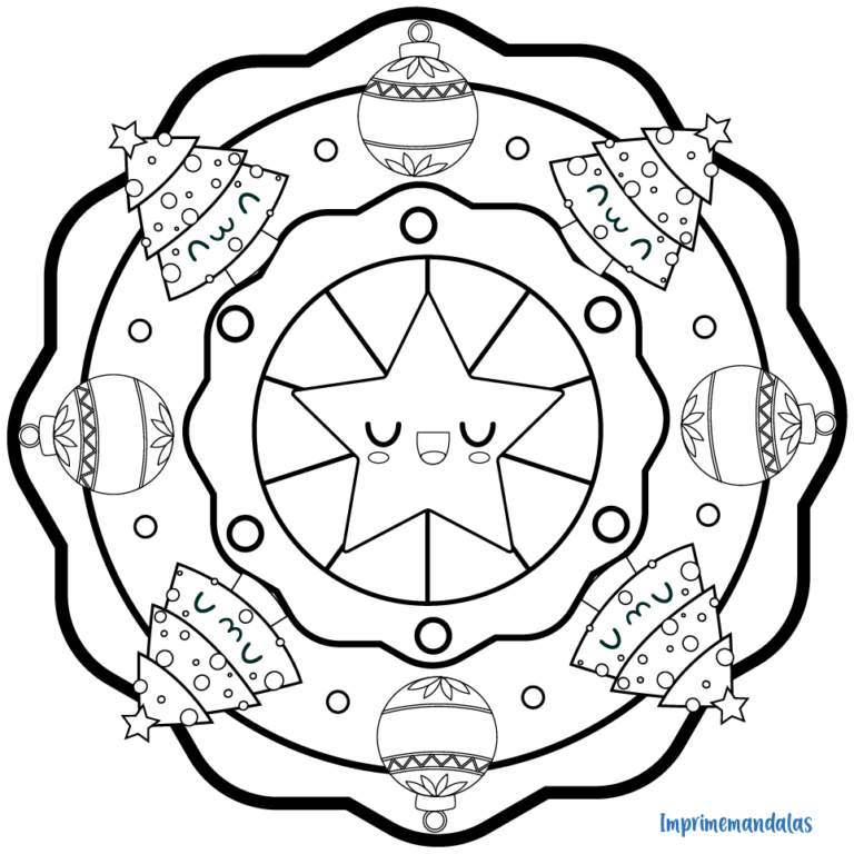 mandalas para niños navidad